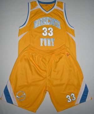 Basketball Uniform Gold