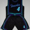 Black and Teal Basketball Uniform