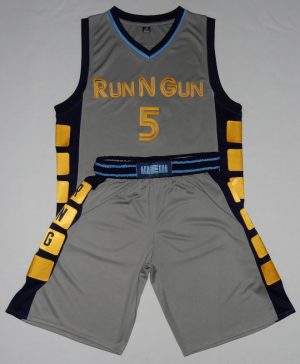 Run N Gun Basketball Jersey and Shorts