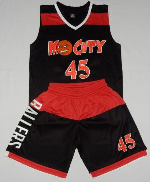 MoCity Black Basketball Uniform