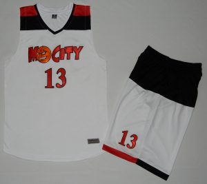 MoCity White Basketball Uniform