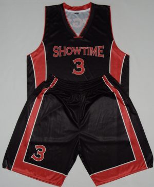 Showtime Black Full Dye Sublimation Basketball Uniform