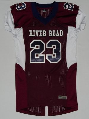 Maroon river road Football jersey