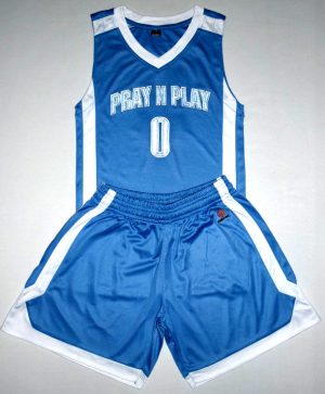 Pray N Play basketball uniform