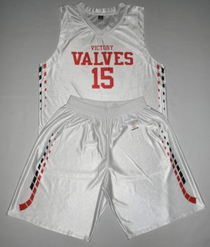 Silver Basketball Uniform
