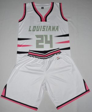 White Louisiana Basketball uniform