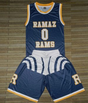 Navy Blue Basketball Uniform