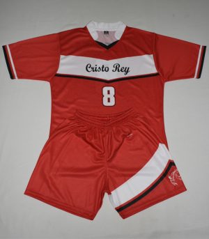 Red and White Soccer uniform