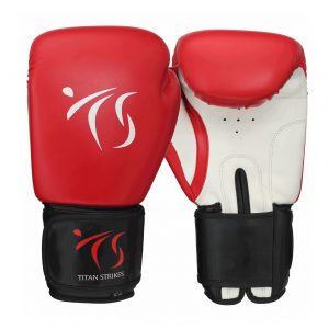 Red and White Sparring Boxing gloves